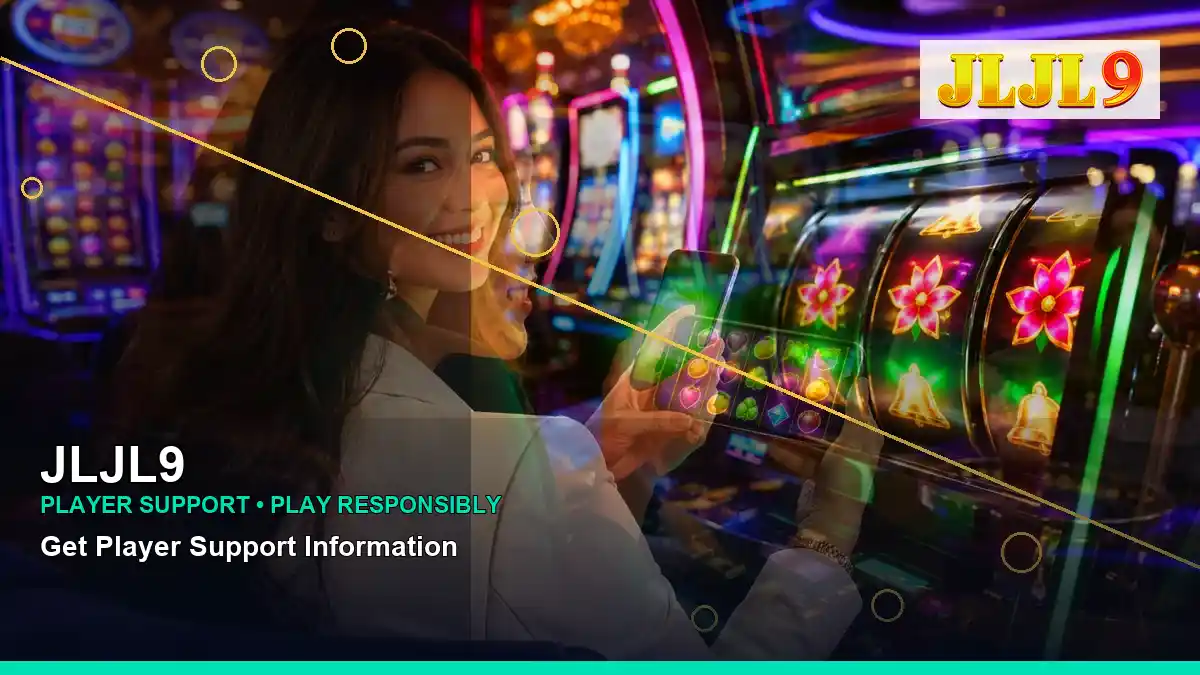 JLJL9 coins casino cashback rewards featuring an adult Filipina casino host with a left-diagonal composition