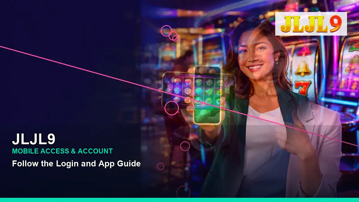 JLJL9 party online slot games featuring an adult Filipina casino host with a right-framed composition